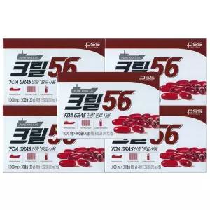 크릴56 크릴오일 1000mg x 30캡슐 x 5개 / 써클