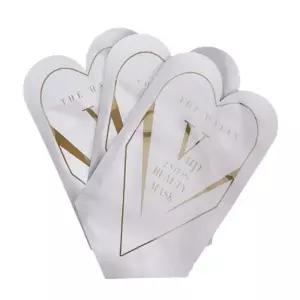 더하얀 브이업 마스크팩 리프팅밴드 피부탄력 얼굴붓기 콜라겐 얼굴형관리 2스텝 3팩 1박스