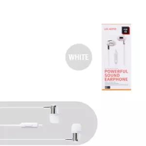 (화이트) 줄꼬임방지 LGC 스마트폰 이어폰/컴퓨터/PC/스테레오/줄있는/음악/감상/라디오/청취/유선/선있는