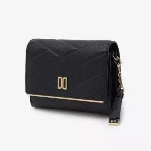 [닥스](강남점)DCWA5F414BK [CARLISLE MODERN]블랙 칼라일 패턴 골드 DD 3단 반지갑