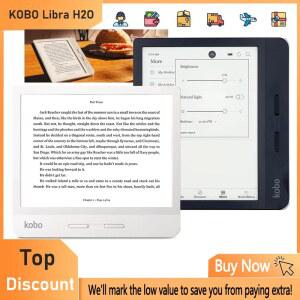 ebook리더기 KOBO Libra H2O Reader 7인치 전자책 300PPI N873 IPX8 방수 Carta HD EInk 화면 ComfortLight PRO kindle