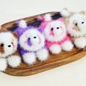 시온티앤지 핸드메이드 엄마손 아크릴 수세미 강아지 수세미 4종 택일