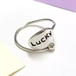 순은반지 럭감성키데이 925실버 오픈링 프이즈