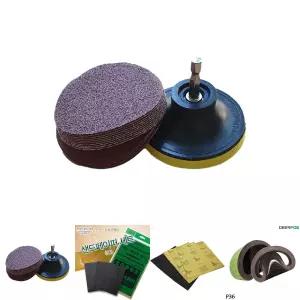 목재 산업 현장 원형 사포 20매/그라인더/종이/샌딩/샌드/페이퍼/전동/패드/연마기/빼빠