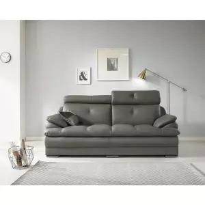 [아시안데코]데코라인 템즈 에어레더 8503 3인용 그레이소파 쿠션1p 방문설치