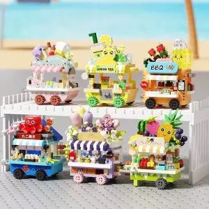 [퍼즐피플]나노블럭 미니 푸드트럭 6종 세트 2135조각(PCS)