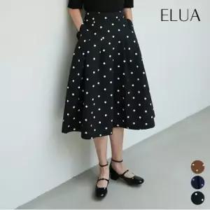 [최초가59 900원][바이브리짓] 도트 스커트 3종택1