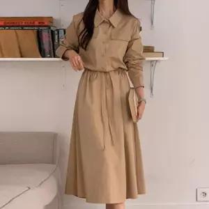 빅사이즈 509 태가나는긴팔셔츠원피스 DARV172