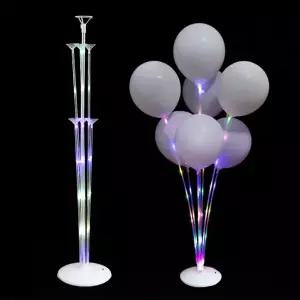 LED 풍선 다발 꽂이 화이트 컵스틱 파티 장식 용품 생일 막대 셀프 데코 이벤트 아트 재료 소품 행사 오픈
