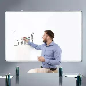 문교 화이트보드 대형 1800_1200 학원용 보드판/자석/마그네틱/보드/칠판/화이트/스탠드/이동식/유아
