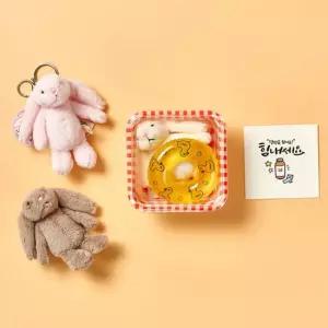 아트박스 알럽하우스 휴가가는 노블토끼 키링+튜브+카드+체크박스