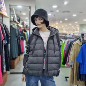 베네통/애플아울렛/소매 니트 포인트 구스 패딩/BAPDA1561