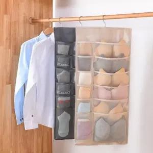 패브릭 수납 걸이 속옷 양말 포켓 칸막이 정리함 속옷정리함백 양말정리함 속옷포켓 속옷보관함