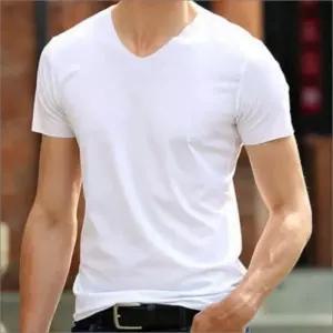 브이넥 반팔 심리스 기능성 남성 무봉제 티셔츠 런닝티 데일리 반팔티 햄라인