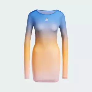 [아디다스]아디다스 여성 올오버 프린트 긴팔 미니 드레스 JF8267