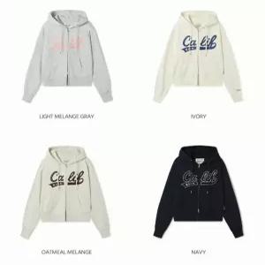 후아유 여성 패치 크롭 후드집업  Patch Crop Hood ZipupBrushed_WHMZF4911FSG