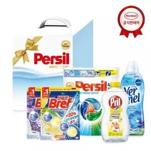 [하프클럽/] 선물세트 퍼실 디스크 26개입 버넬0.9L 프릴700ml 브레프1p 2개