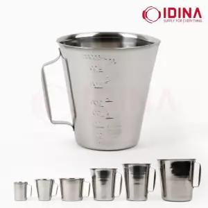 스텐 계량컵/비커/계량용컵/비이커/스탠/주방/개량컵/핸들/스테인레스/계량/롱핸들/손잡이/눈금