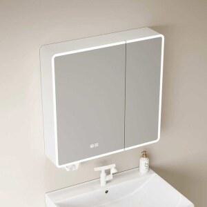 화장실 선반장 욕실 거울 미러 정리대 화장 조명 욕실수납장 방수 모카바스