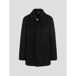 [SMART4有] 울혼방 루즈핏 하프 코트  블랙 (RX5930PL25)