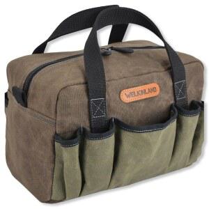 [미국배송] 웰킨랜드 14포켓 왁스 캔버스 도구 정리함 - 헤비 듀티 전기 기사용 가방 소형 사이즈