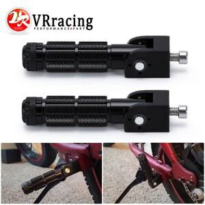 오토바이 바이크 보조 발판 풋페그 범용 모터 접이식 발 받침대 페그 후방 페달 세트 CNC 알루미늄 부품 M8 2개