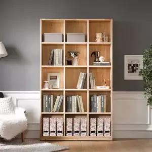 네시스 수 삼나무 원목 책장 5단 1200 GM280C (착불)