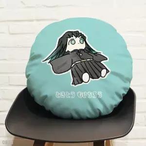 귀멸의칼날 무이치로 쿠션 라운드 베개 낮잠 애니 캐릭터 굿즈 선물 아이템