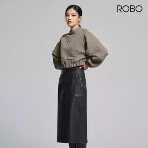 [최초기획가 399000원/ROBO] 로보 이태리 램스킨 펜슬 스커트