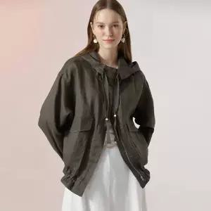 [지베르니] 린넨 후드 점퍼 (H7-1)