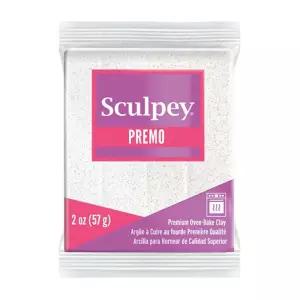 스컬피 프레모 반짝이 흰색 57g/폴리머 클레이 점토 공작 돌봄 미니어쳐 방과후 베이크 키즈 유치원 초등생