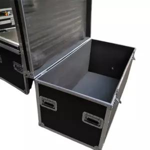 하드 알루미늄 상자 정리함 수납함 보관함 수납 이동식 다용도 케이스 정리 대형 검정 항공