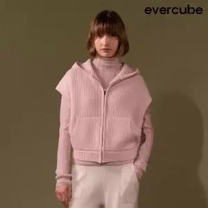 [런칭가359000원]에바큐브 25FW 캐시미어 100 후드베스트