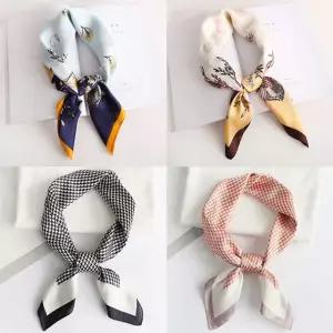 유니크 패턴 넥 행거 여성 데일리 실크 10종 스카프