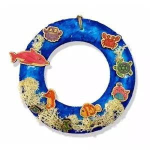 토단  초등저) 스컬프쳐 여름 리스-1인 세트 초등저 스컬프쳐 여름 기타미술놀이