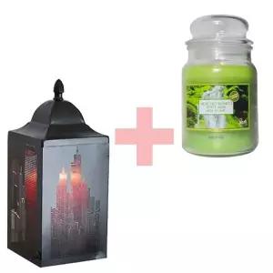 몬스데코 페탈리캔들+로맨틱 빛조절 캔들워머 세트