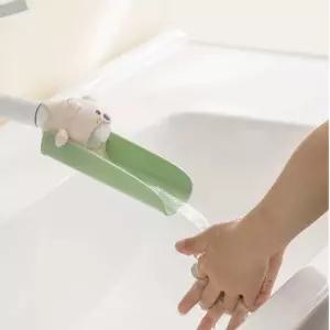 수도꼭지연장 어린이 손씻기 곰돌이 수전/수도연장탭 세면대수도꼭지연장 세면대연장탭