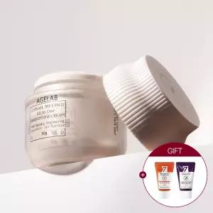 에이지랩 스네일 뮤신 저자극 영양크림 50g 탄력/미백/기미 (총1개) + 미니폼클 30ml 2개 증.정