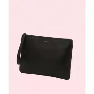 헤지스 액세서리 선물 On라인 판 베이직 기본 블랙 가죽 레더 밴드 스트랩 클러치 가방백 3754164