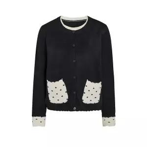 [JJ지고트](대구신세계)도트 포켓 레이어드 가디건 GRBN1CD561