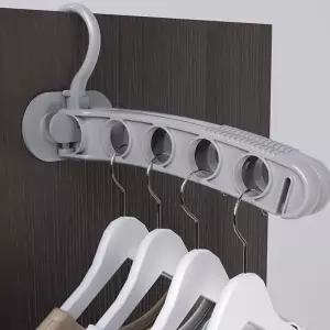 접이식 접는 옷걸이 정리 공간 절약 행거 그레이