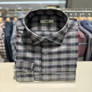 닥스셔츠 밑단일자 일반핏 이지케어 스몰체크 기모 남방 (DLW3SHCL113R1)