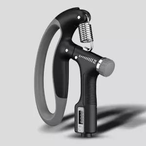 (블랙) 아워그립 강도 조절 카운트 악력기/손가락/손운동/완력기/그립/악력/운동/기구/왈력기/손운동기