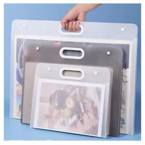 (A2 화이트 2개) ABM 그림 도화지 수납 파일/서류/간편/보관/여성/홀더/남자/서류철/직장인/서류장/화일