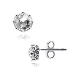 [판도라] 298311CZ 클리어 스파클링 크라운 스터드 귀걸이