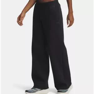 [언더아머](의정부점)6007028 001 블랙 UA 언스타퍼블 플리스 루즈핏 와이드 팬츠 여성바지