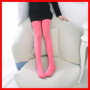 여아용 캔디 컬러 팬티 스타킹 벨벳 스타킹 단색 화이트 가을 여름 봄