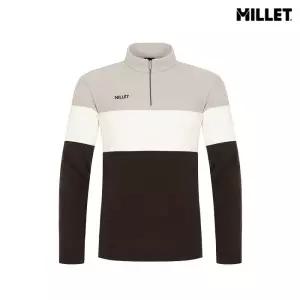 [롯데백화점]MILLET 남성 써말 배색형 가을 반집업 티셔츠_MLUWT272