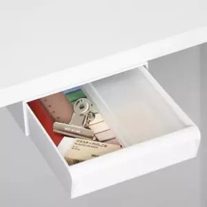 부착식 슬라이딩 붙이는 미니 책상 밑 서랍 정리 볼펜 사무용품 수납 서랍함 데스크 서랍형