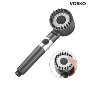 3단분사 고수압 브러쉬 보스코 청소건 두피마사지 절수 샤워기 실리콘 샤워헤드